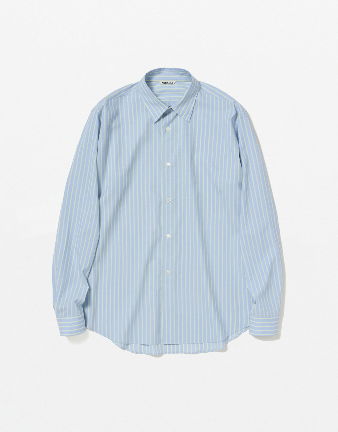 Auralee - STRUCTURED COTTON LINEN PANEL KNIT BOAT NECK PULLOVER
